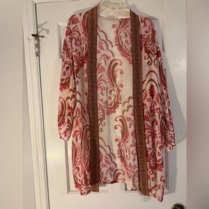 Soft Surroundings Jakarta Open-Front Kimono Size L/XL